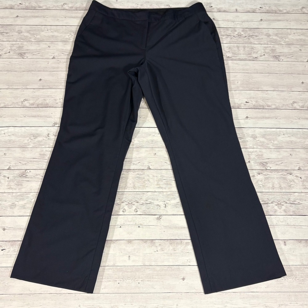 Talbots Navy Straight-Leg Dress Trousers